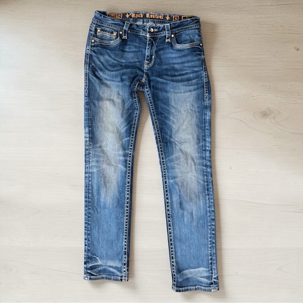 Rock Revival Flo Easy Skinny Jeans Size 31 - Picture 4 of 9